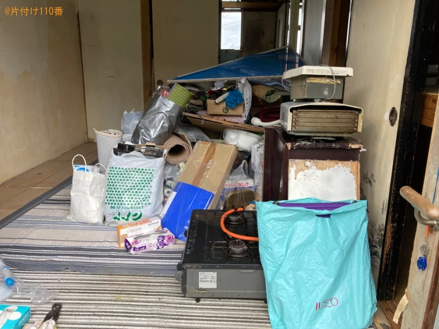 ガスコンロ、枝、木材、ダンボール、プランター、カーペット等の回収